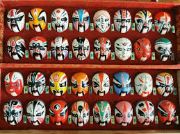 china beijing opera mask figures