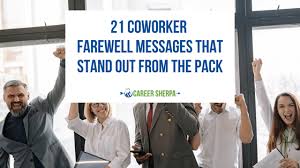 21 coworker farewell messages that