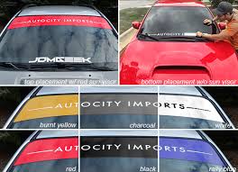 autocity imports 43 windshield banner