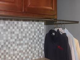 Wood shelf + hanging rod. Laundry Hanging Rod Diy Room Clothes Decoratorist 52053