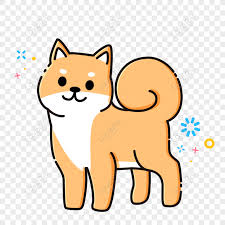 free mbe cartoon cute shiba inu dog