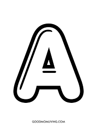 bubble letter a free printables and how