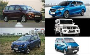 five most affordable 7 seater cars in india