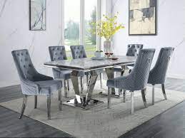 modern marble dining table with