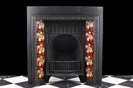 Antique Victorian Cast Iron Fireplace