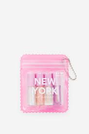4 pack mini lip glosses new york
