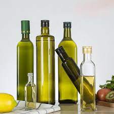 Clear Or Green Olive Oil Glass Bottle