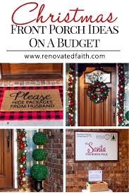 easy christmas front porch ideas on a