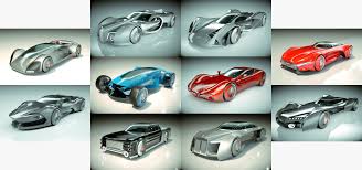cool car collection 3d model