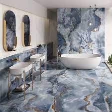 Blue Bathroom Tiles Design To Explore