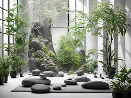 A Zen Room With A Zen Garden And A Tree