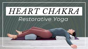 restorative yoga for the 4th chakra