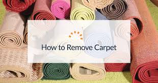 remove and dispose of old carpet