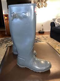 hunter women s tall rain boots gray