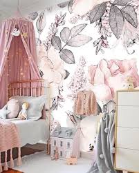 Blush Pink Flower Wallpaper L