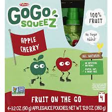 gogo squeez applesauce on the go apple