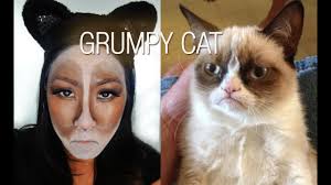 halloween makeup grumpy cat easy