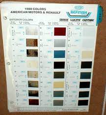 Interior Car Truck Paint Color Chips