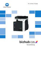Print a brochure saved in the user box. Konica Minolta Bizhub C25 Kurzanleitung Pdf Herunterladen Manualslib
