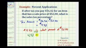 ex find the tax percene you