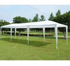 This tent is made of iron connectors and compression locks that are more stable than regular. 10 X 30 White Party Tent Gazebo Canopy