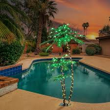 6ft lighted palm tree bar outdoor led