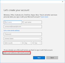 remove microsoft account from windows 10