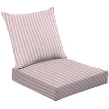 solid rectangle patio cushion set