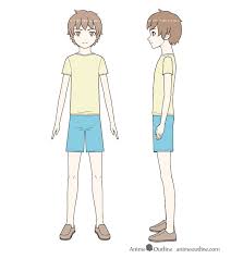 Body outline png anime chibi outline for kids full body. How To Draw An Anime Boy Full Body Step By Step Animeoutline