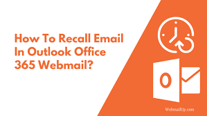 how to recall email in outlook office