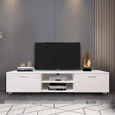 Tv Stand With 2 Storage Cabinet Fits