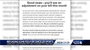 Along with 150 channels to enjoy if you are really just into to football and basketball, then add a couple of premium sports to your package for an extremely affordable price. Comcast Refunding Some Fees For Canceled Sports