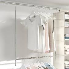 Closet rod lets hangers slide freely, offering easy adjustment and access to clothes. Double Hang Closet Rod Closet System Closet Rod Hanging Closet