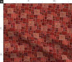 red kitchen floor fabric spoonflower
