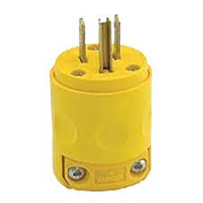 What does a 115v plug look like. Leviton 115v Male Wire Plug End