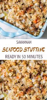 Perfect for soaking up extra sauce on your plate or slathering with spiced or herby butter, these bread recipes add so much to a christmas menu. Savannah Seafood Stuffing Seafood Dinner Recipes Stuffing Recipes For Thanksgiving Christmas Side Dish Recipes