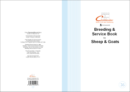 Breeding Service Record Book For Sheep Goats