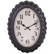 Oval Wall Clock Old Style By Antic Line
