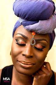 arabic eye makeup with an african twist