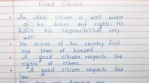 good citizen short essay english