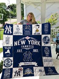 Yankees Quilt Blanket Bedding Set Gifts