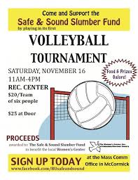 Free Fundraiser Flyer Templates Volleyball Tournaments