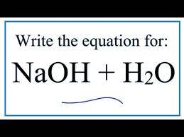 Naoh H2o Sodium Hydroxide Water