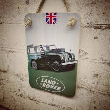 land rover gift wooden sign 23x15cm