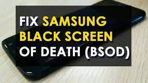 fix samsung phone black screen issue