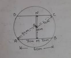 Circle With Center O And Radius 5 Cm