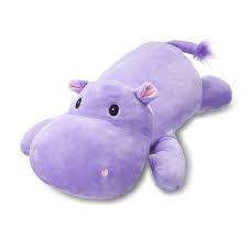 snoozimals plush toy hippo 20 inch