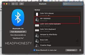 connecting sony wf 1000xm3 to mac