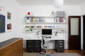 Home Office With Modular Wall Storage