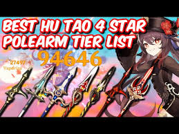 All 24 genshin impact characters ranked. Best Hu Tao 4 Star Weapon Tier List Damage Showcase Gameplay Genshin Impact Litetube